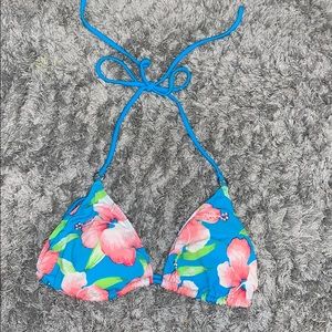 Floral bikini top